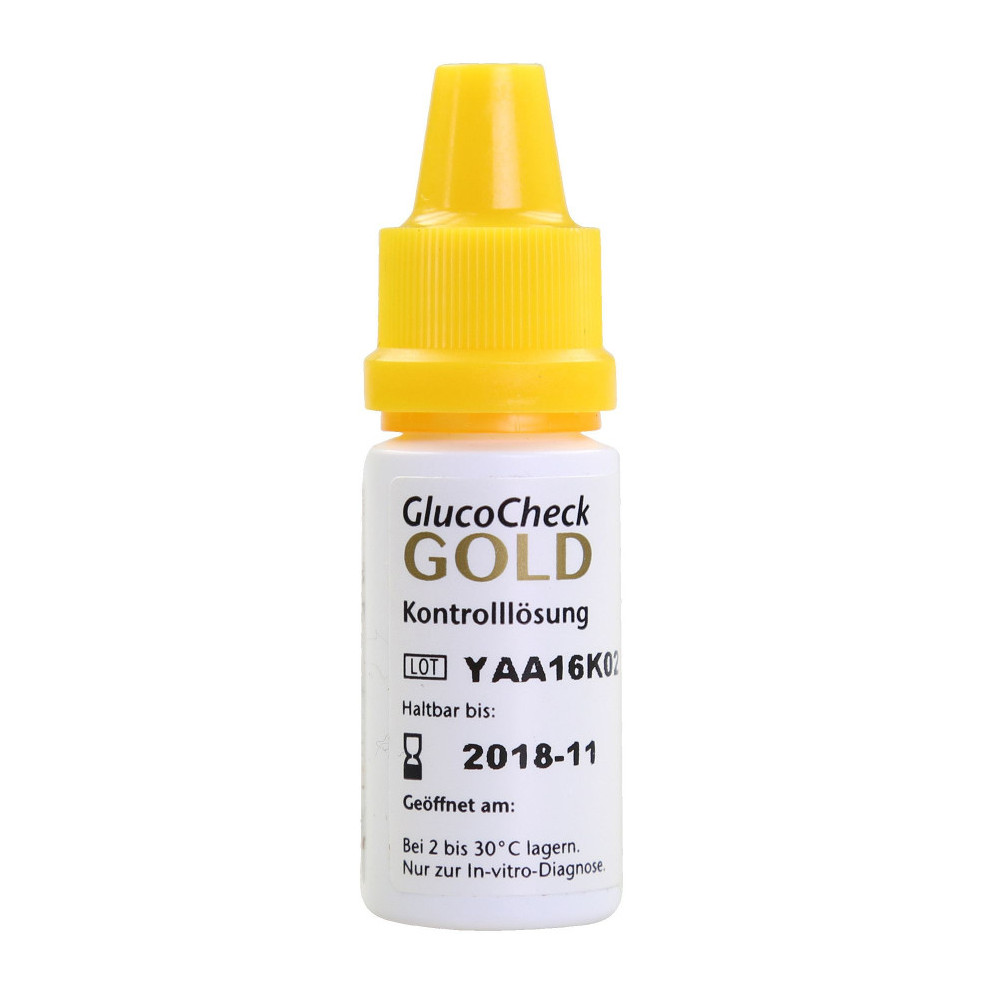 GLUCO CHECK GOLD Kontrolllösung niedrig 4 ml Flüssigkeit