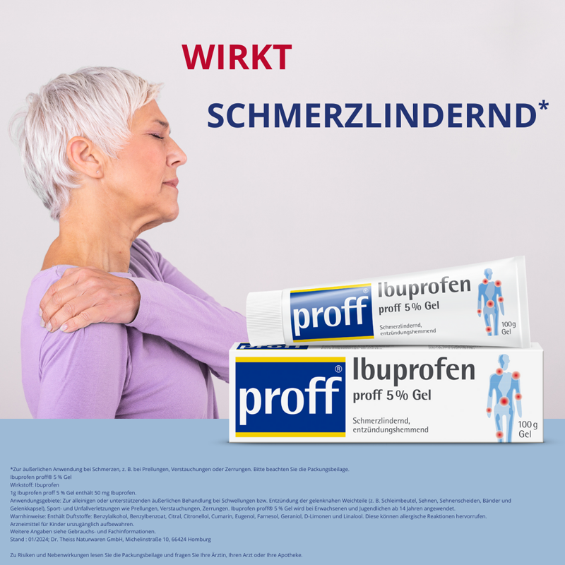 Ibuprofen proff 5% 100 g Gel