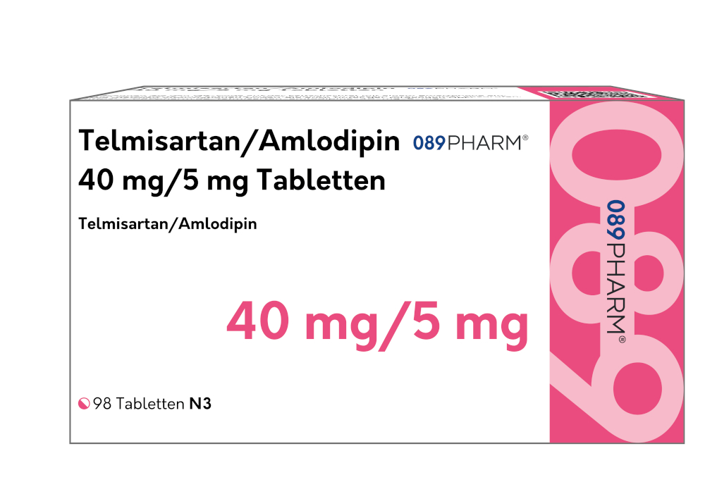 089PHARM Telmisartan/Amlodipin 40 mg/5 mg  98 St Tabletten