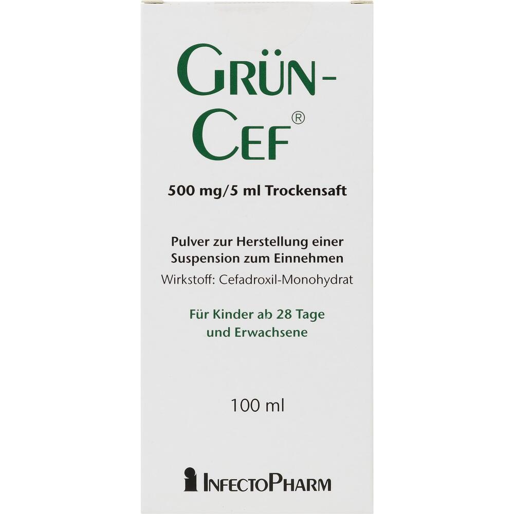 GRÜNCEF 500mg/5ml 100 ml Pulver zur Herstellung einer Suspension zum Einnehmen