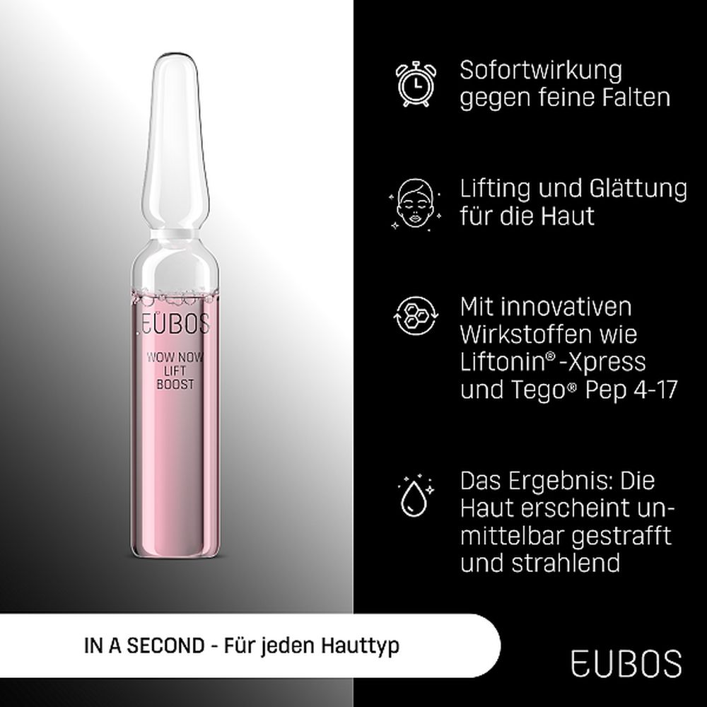 EUBOS IN A SECOND WOW NOW LIFT BOOST GLÄTTUNGSKUR 7X2 ml Ampullen