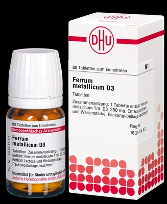 FERRUM METALLICUM D 3 Tabletten 80 St Tabletten