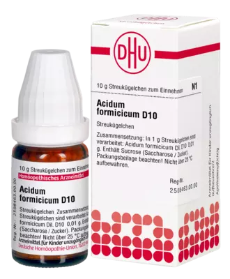 ACIDUM FORMICICUM D 10 Globuli 10 g Globuli