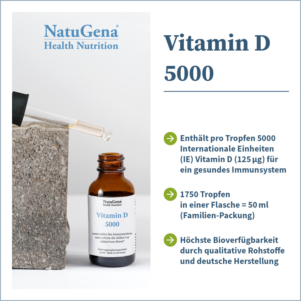 NatuGena Vitamin D 5000 50 ml Tropfen