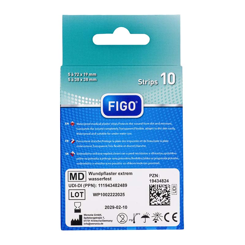 FIGO Pflaster-Strips Duschpflaster 10 St Pflaster