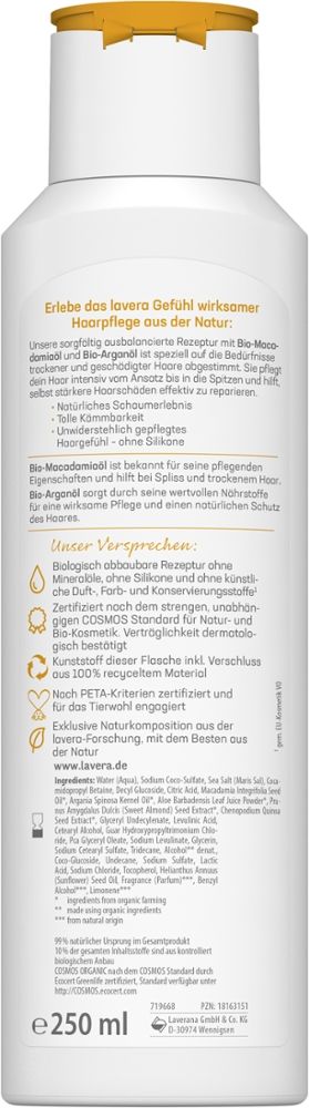 lavera PFLEGESHAMPOO REPAIR & TIEFENPFLEGE 250 ml Shampoo