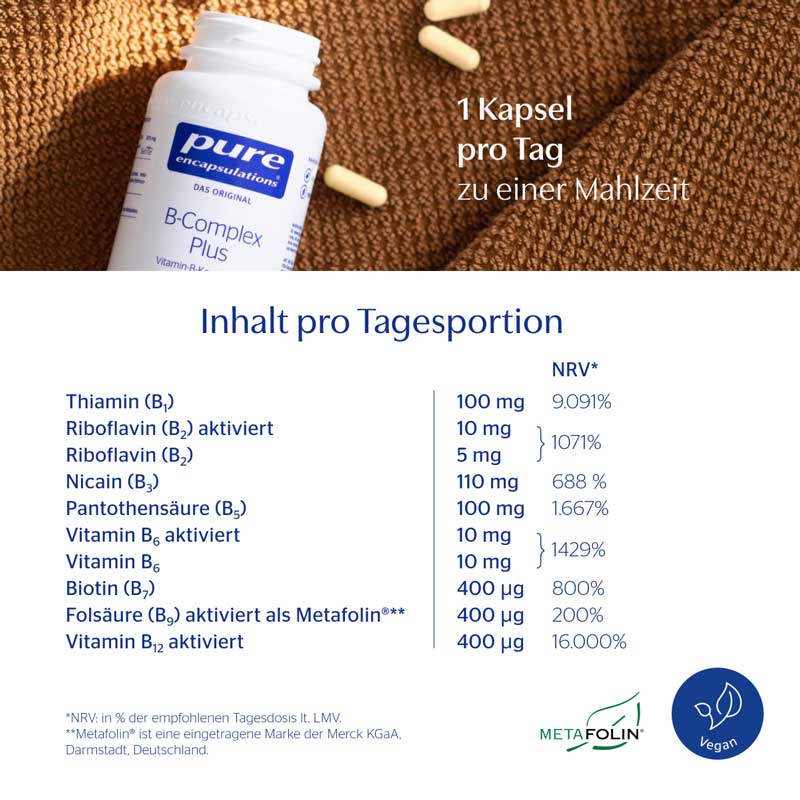 pure encapsulations B-Complex plus 120 St Kapseln