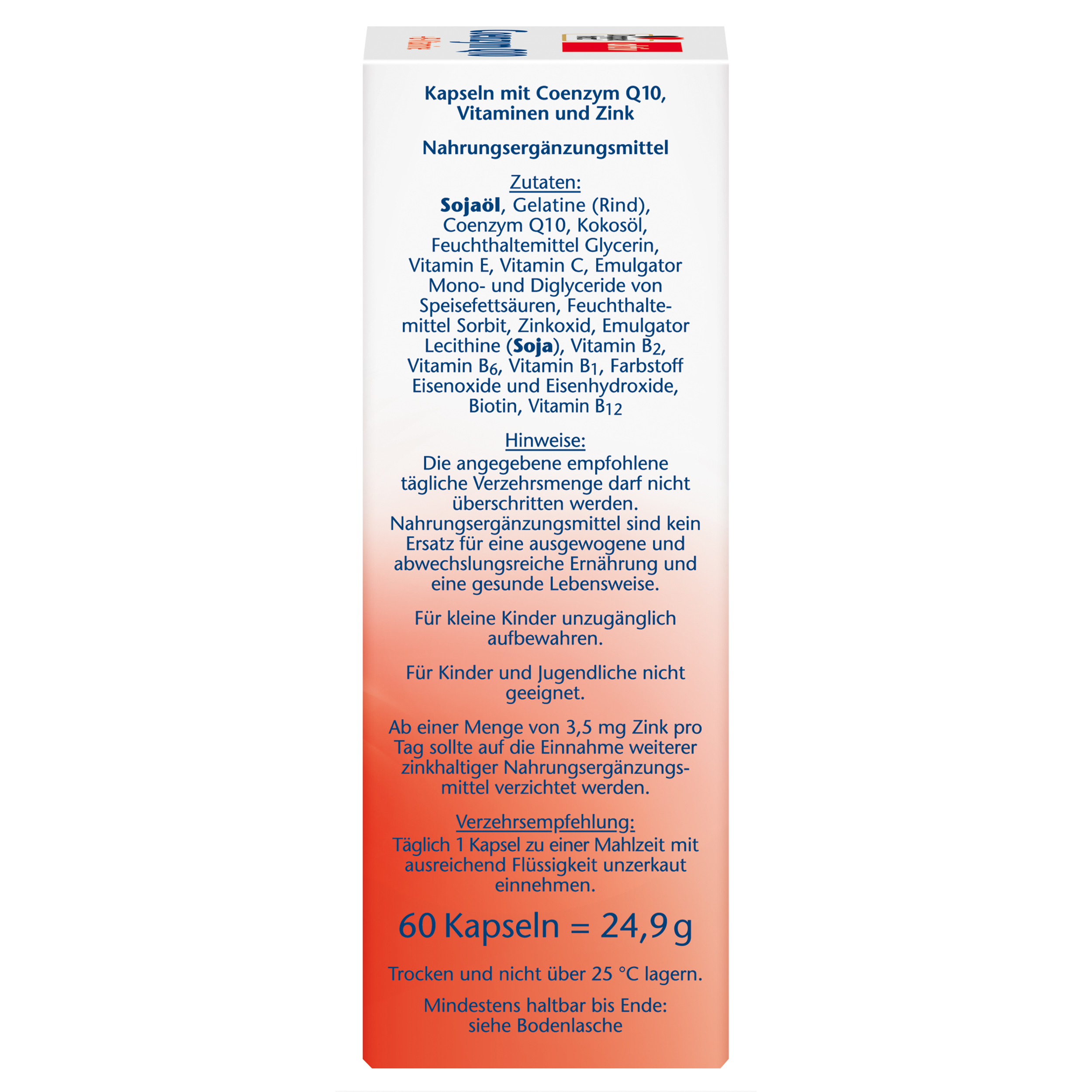 Doppelherz aktiv Coenzym Q10+B Vitamine 60 St Kapseln