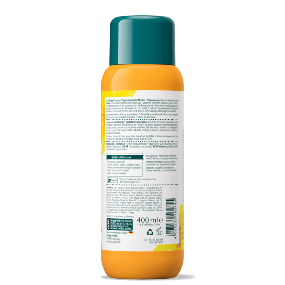 Kneipp Aroma-Pflegeschaumbad MUSKELENTSPANNUNG 400 ml Bad