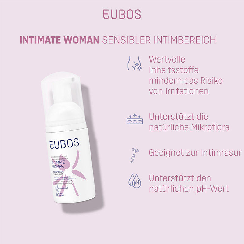 EUBOS INTIMATE WOMEN SCHAUMDUSCHE 100 ml Schaum