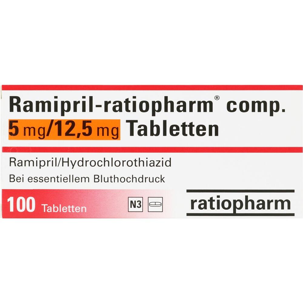 Ramipril-ratiopharm comp. 5mg/12,5mg 100 St Tabletten
