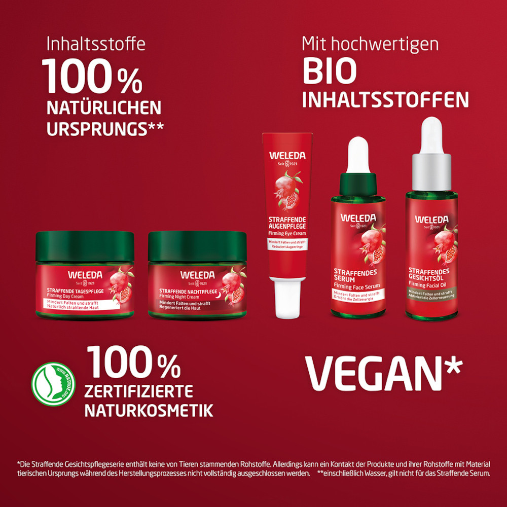 Weleda Straffendes Gesichtsserum Granatapfel & Maca-Peptide 30 ml