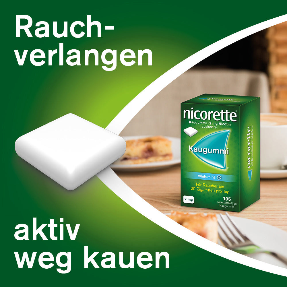nicorette Kaugummi 2mg whitemint 105 St Kaugummi