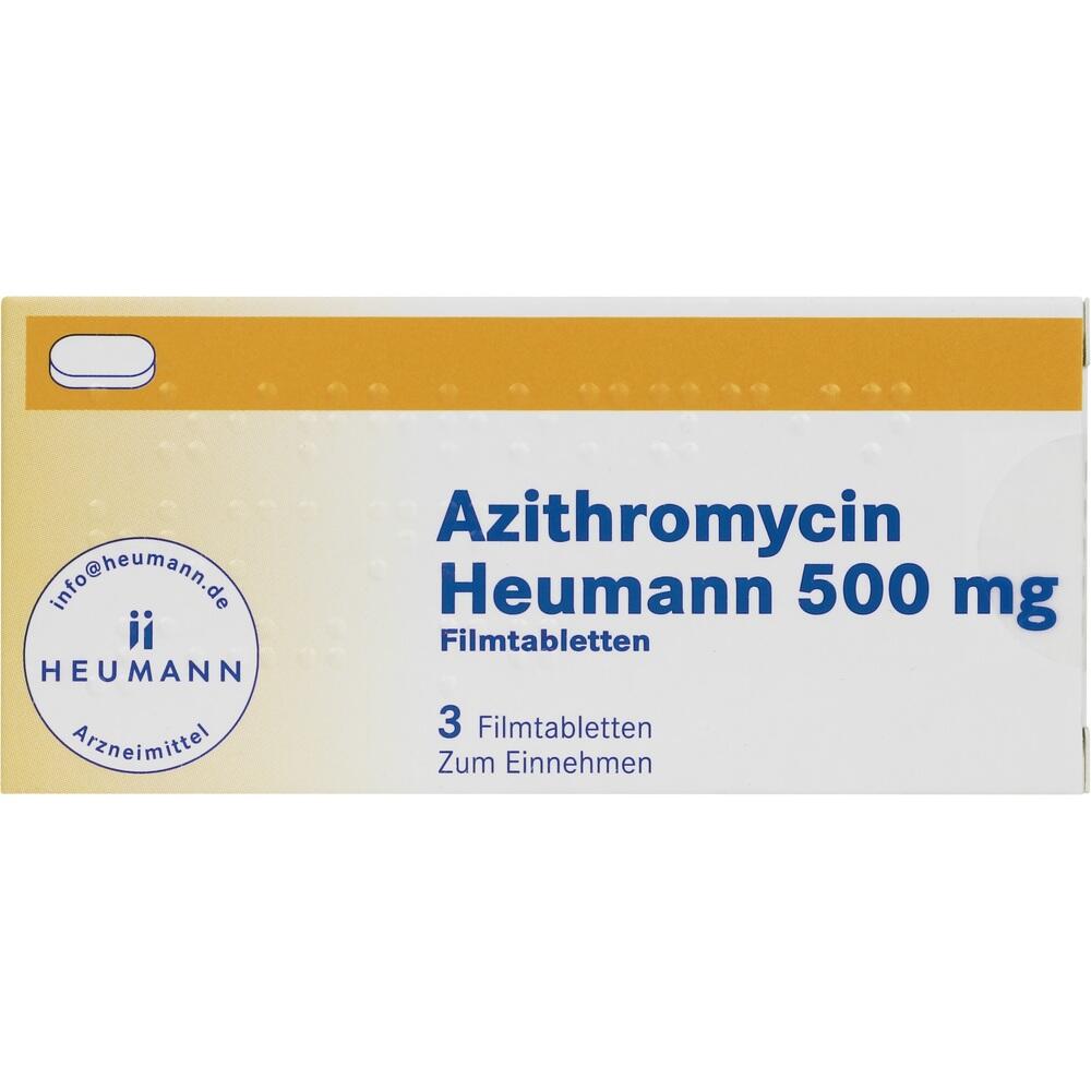 Azithromycin Heumann 500mg 3 St Filmtabletten