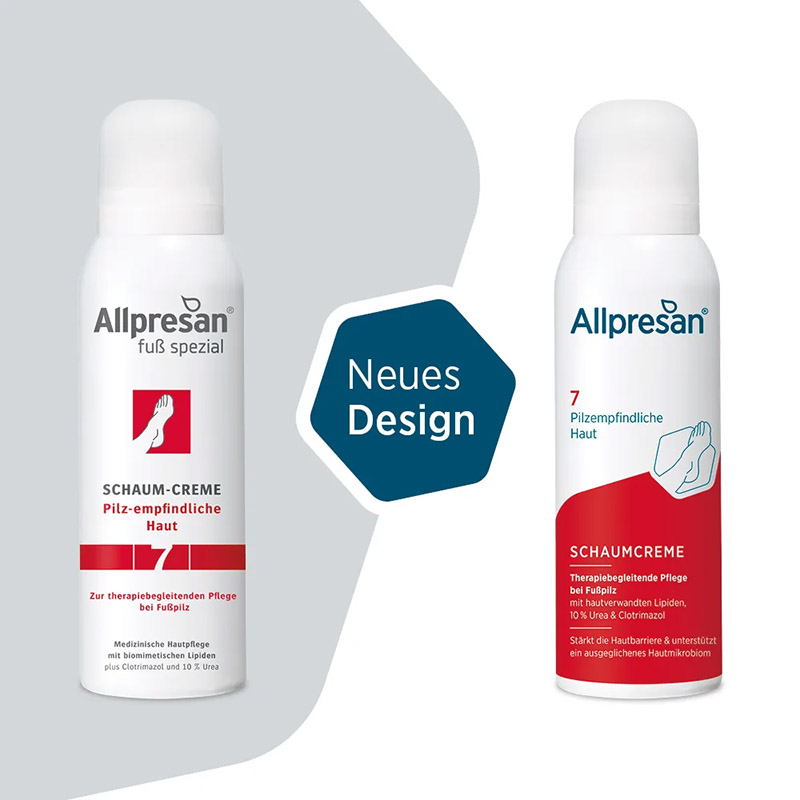 Allpresan Fuß spezial Nr. 7 SCHAUM-CREME  Pilz-empfindliche Haut 125 ml Schaum