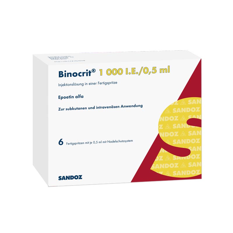 Binocrit 1000 I.E./0,5ml 6X0.5 ml Fertigspritzen