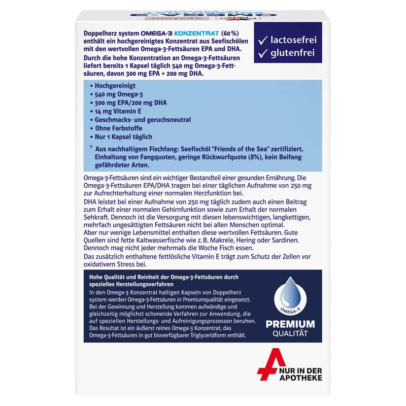 Doppelherz system OMEGA-3 KONZENTRAT 30 St Kapseln
