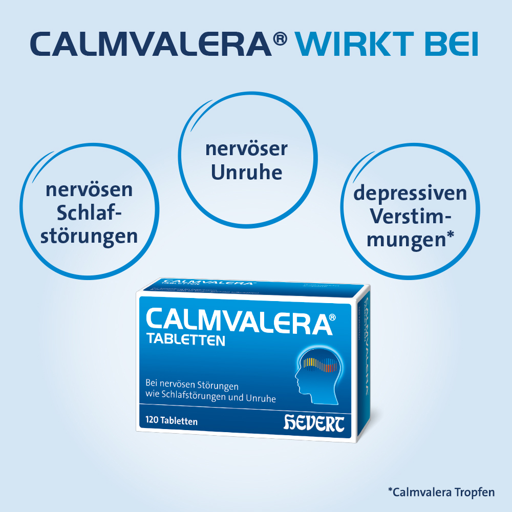 CALMVALERA HEVERT - Bei nervöser Unruhe und Schlafstörungen 200 St Tabletten