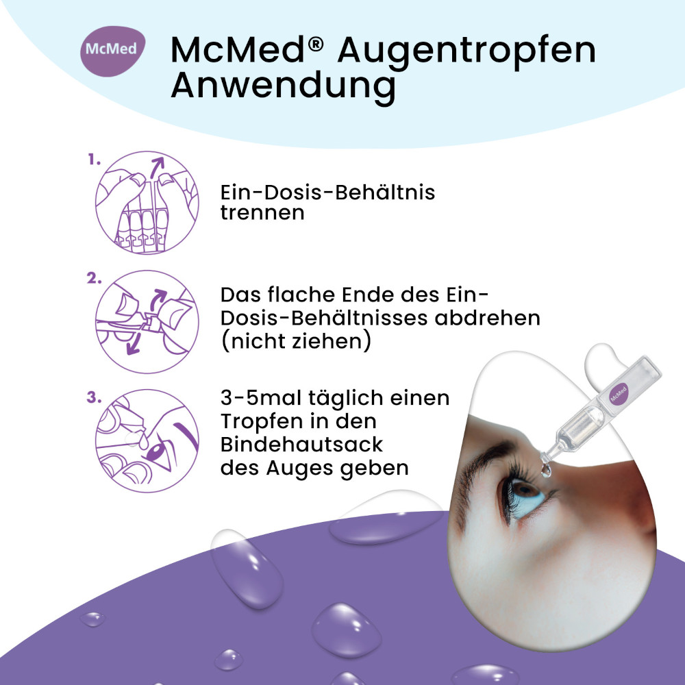 MCMED Augentropfen Einzeldosispipetten 15X0.35 ml Einzeldosispipetten