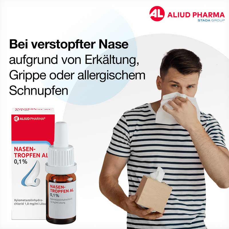 Nasentropfen AL 0,1 % bei Schnupfen
