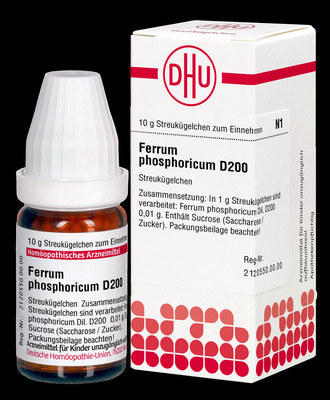 FERRUM PHOSPHORICUM D 200 Globuli 10 g Globuli