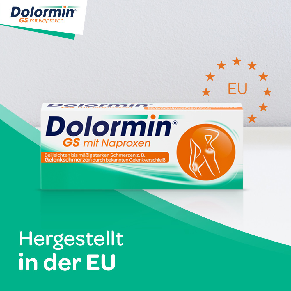 Dolormin GS mit Naproxen, Schmerztabletten bei Gelenkschmerzen,