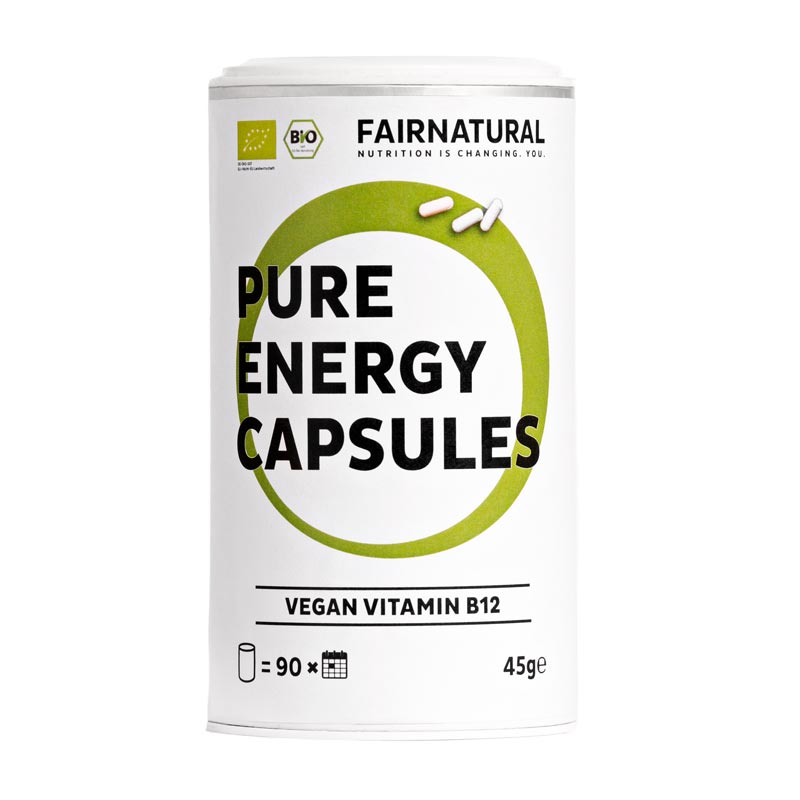 PURE ENERGY CAPSULES VEGAN VITAMIN B12 90 St Kapseln