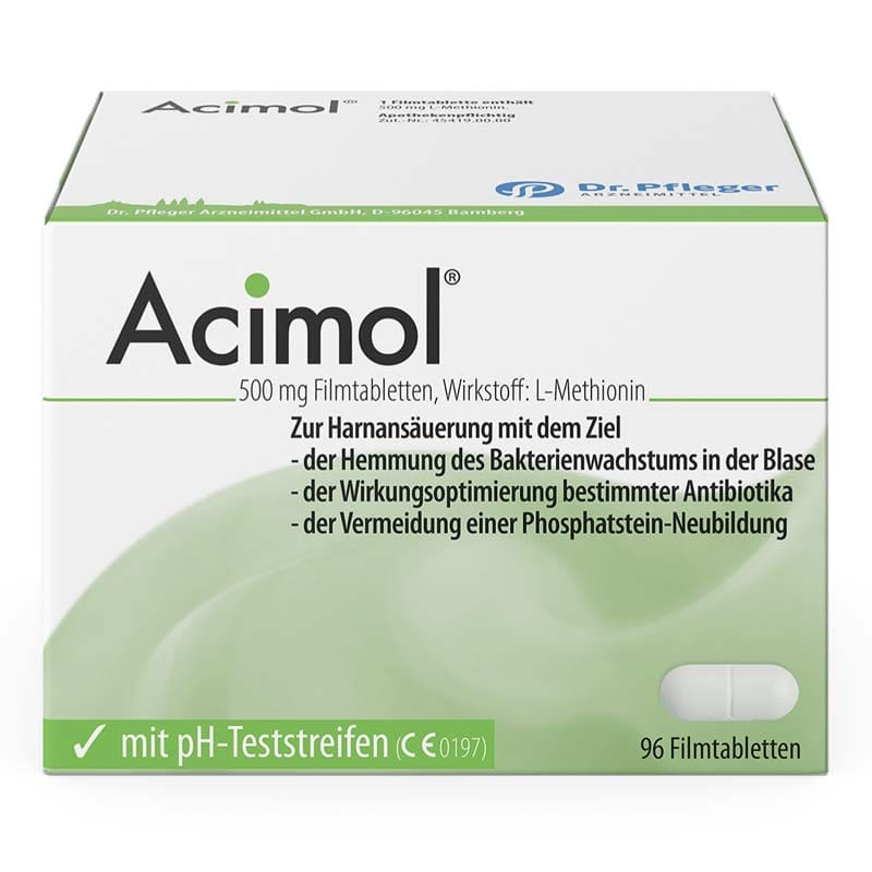 Acimol 500mg mit pH-Teststreifen 96 St Filmtabletten