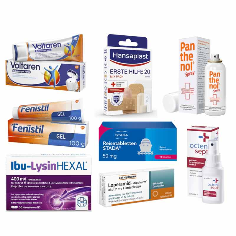 Reiseapotheke für Erwachsene Exklusiv  1 Sparset