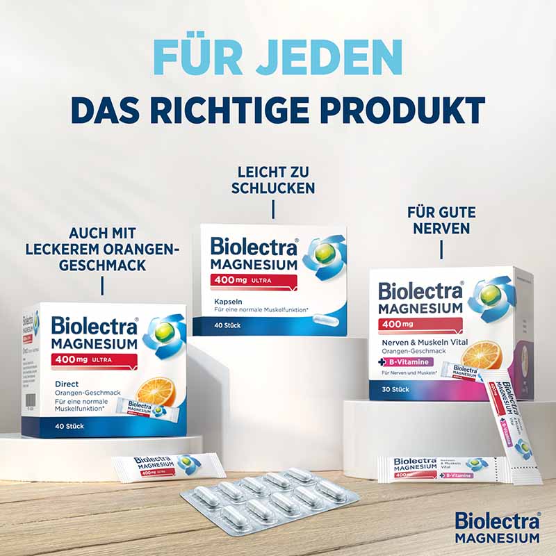 Biolectra MAGNESIUM 400 mg ULTRA Direct Zitrone  60 St Pellets