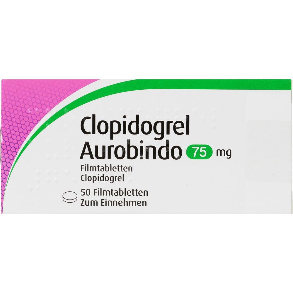 Clopidogrel Aurobindo 75mg 50 St Filmtabletten