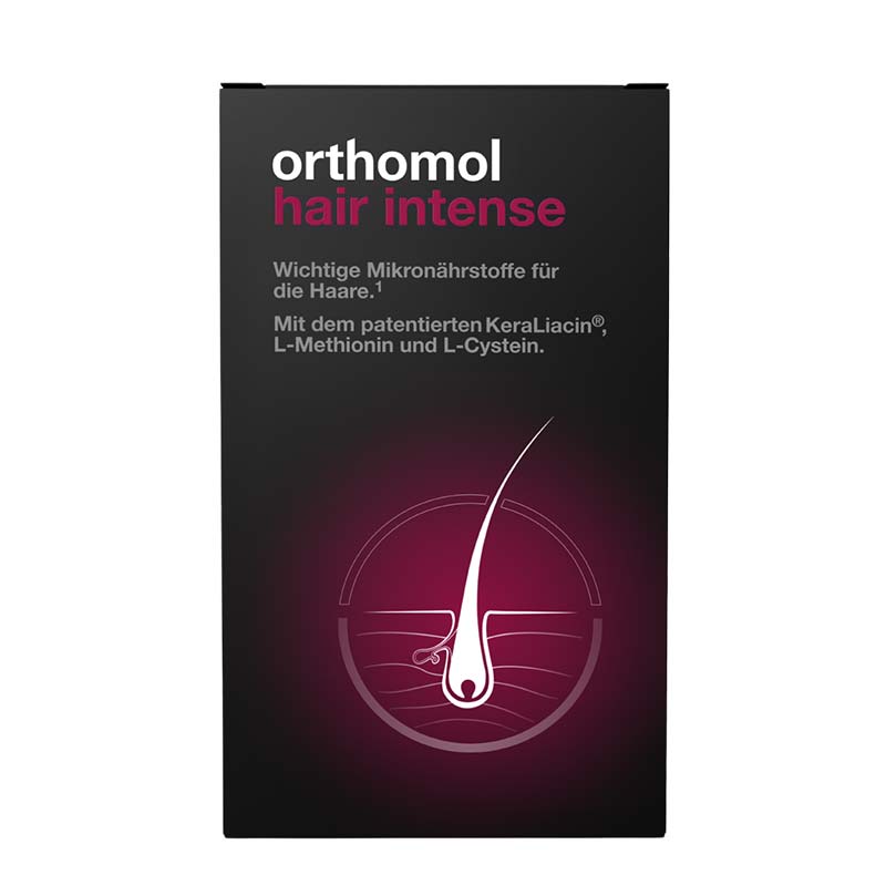 orthomol hair intense - Mikronährstoffe mit Biotin, Kupfer, Zink und dem patentierten KeraLiacin - Kapseln