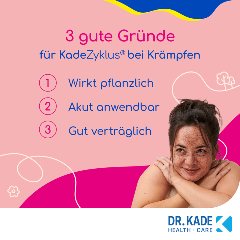 Kade Zyklus bei Krämpfen während der Menstruation 10 St Filmtabletten
