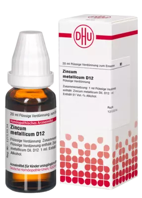ZINCUM METALLICUM D 12 Dilution 20 ml Dilution