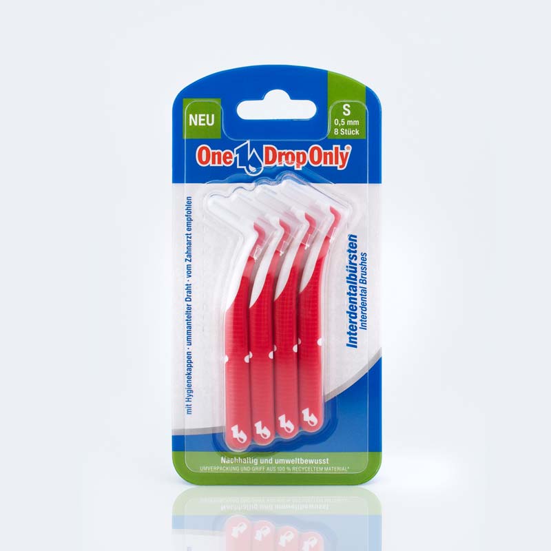 One Drop Only Interdentalbürsten Größe S Rot 0,5mm 8 St Zahnbürste