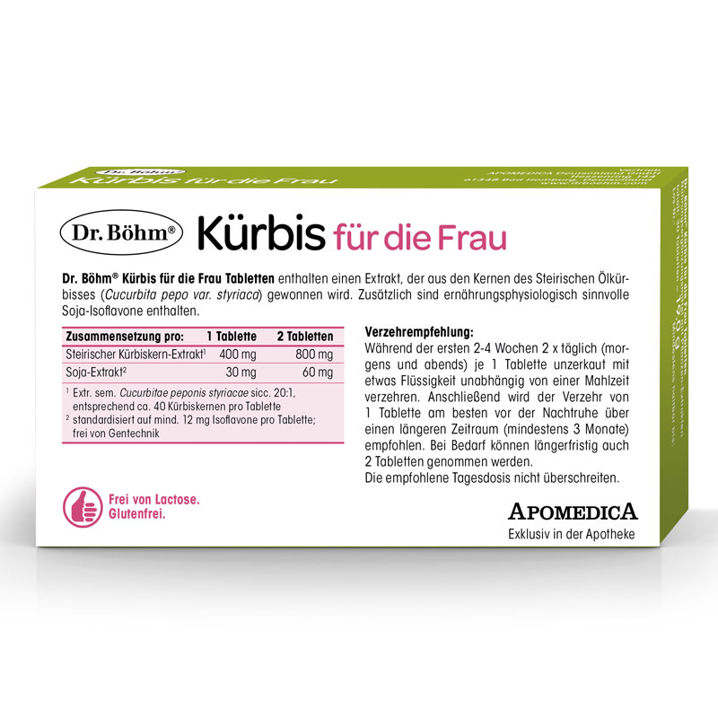 Dr. Böhm Kürbis für die Frau 400 mg 60 St Tabletten