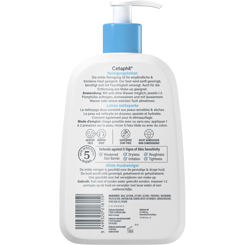 Cetaphil Reinigungslotion Gentle Skin Cleanser 473 ml Lotion