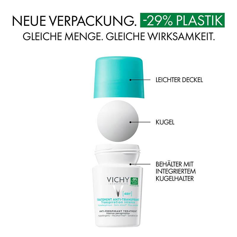 VICHY DEO Roll-on Anti Transpirant 48h Doppelpack 2X50 ml Stifte