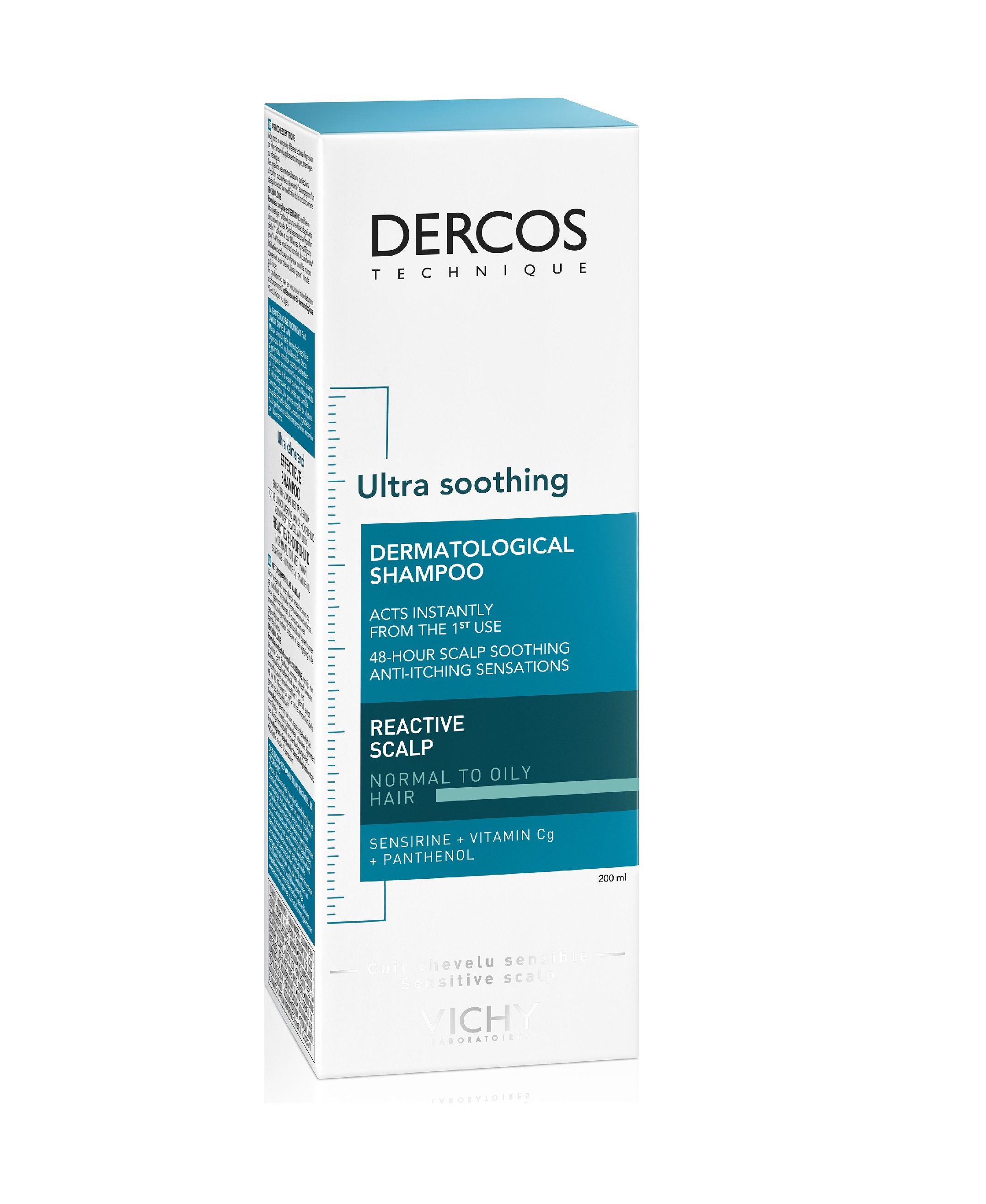 VICHY DERCOS Ultra-Sensitiv Shampoo fettige Haut  200 ml Shampoo