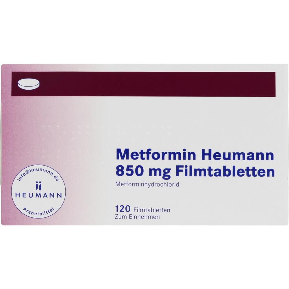 Metformin Heumann 850 mg Filmtabletten 120 St Filmtabletten