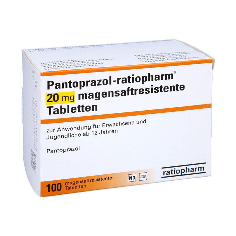 Pantoprazol-ratiopharm 20mg 100 St Tabletten magensaftresistent