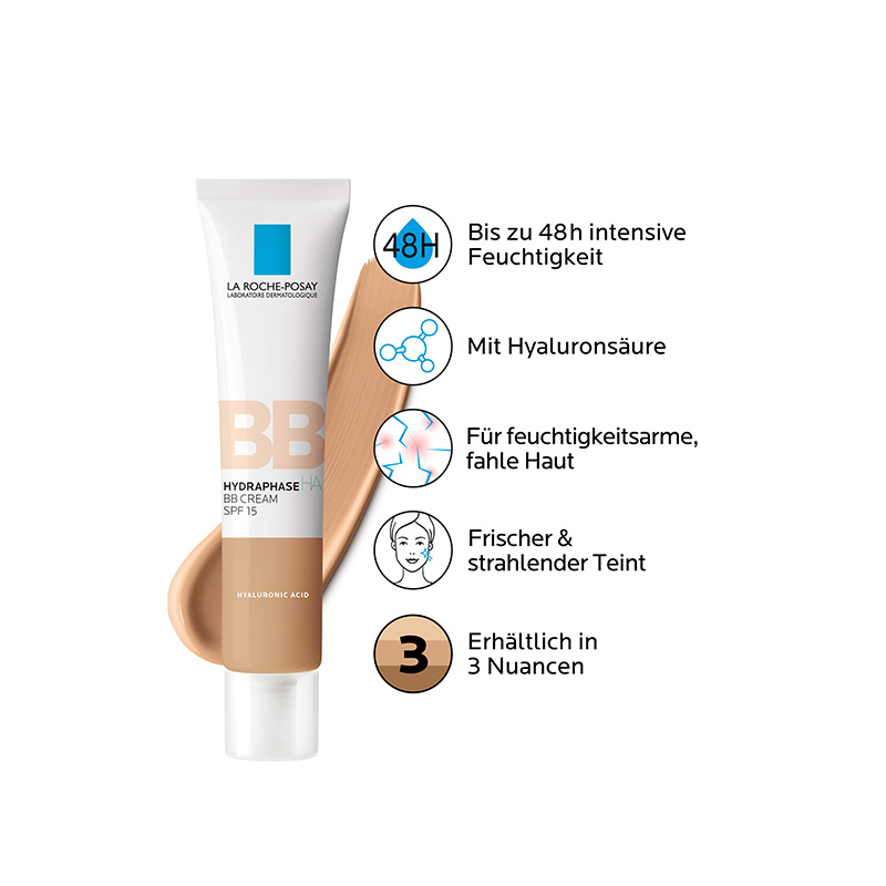 LA ROCHE-POSAY HYDRAPHASE HA BB CREME SPF 15 mittel 40 ml Creme