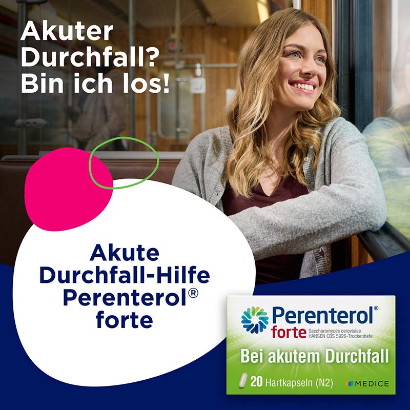 Perenterol forte bei akutem Durchfall  30 St Hartkapseln
