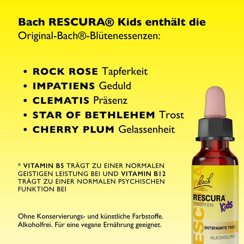 Bach RESCURA TROPFEN Kids ALKOHOLFREI 10 ml Tropfen