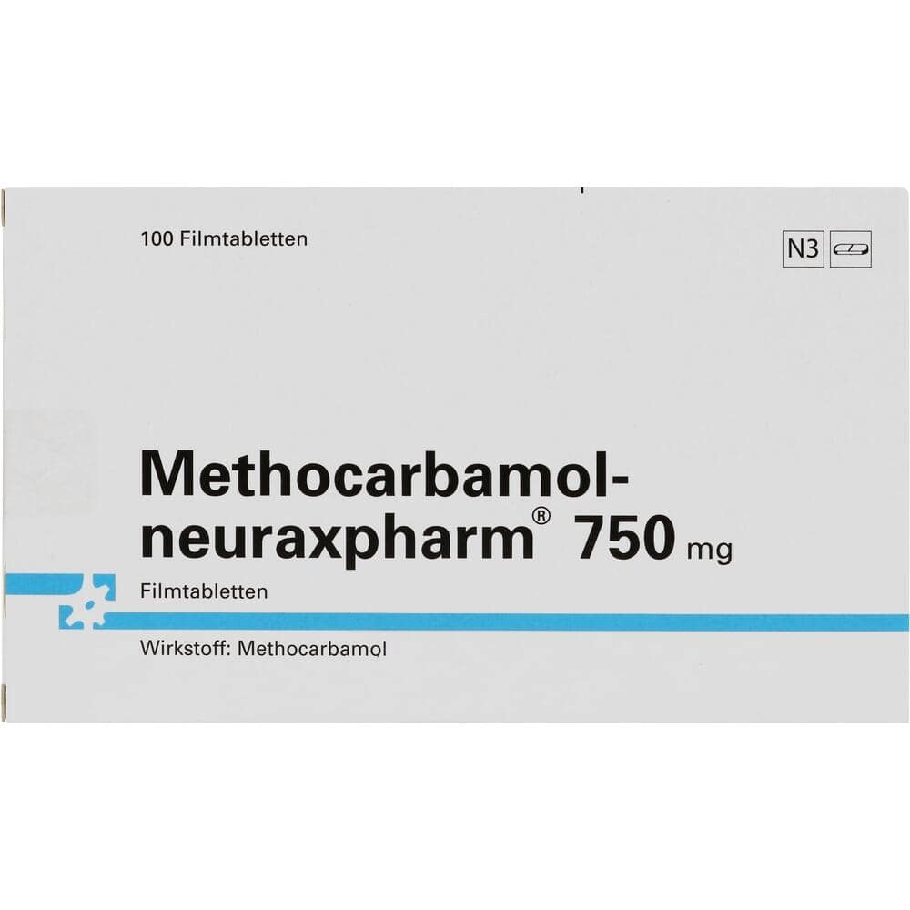METHOCARBAMOL neuraxpharm 750 mg Filmtabletten 100 St Filmtabletten