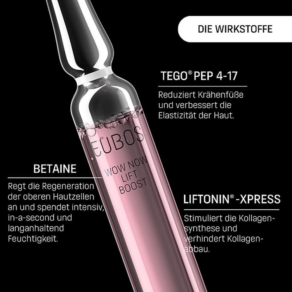 EUBOS IN A SECOND WOW NOW LIFT BOOST GLÄTTUNGSKUR 7X2 ml Ampullen