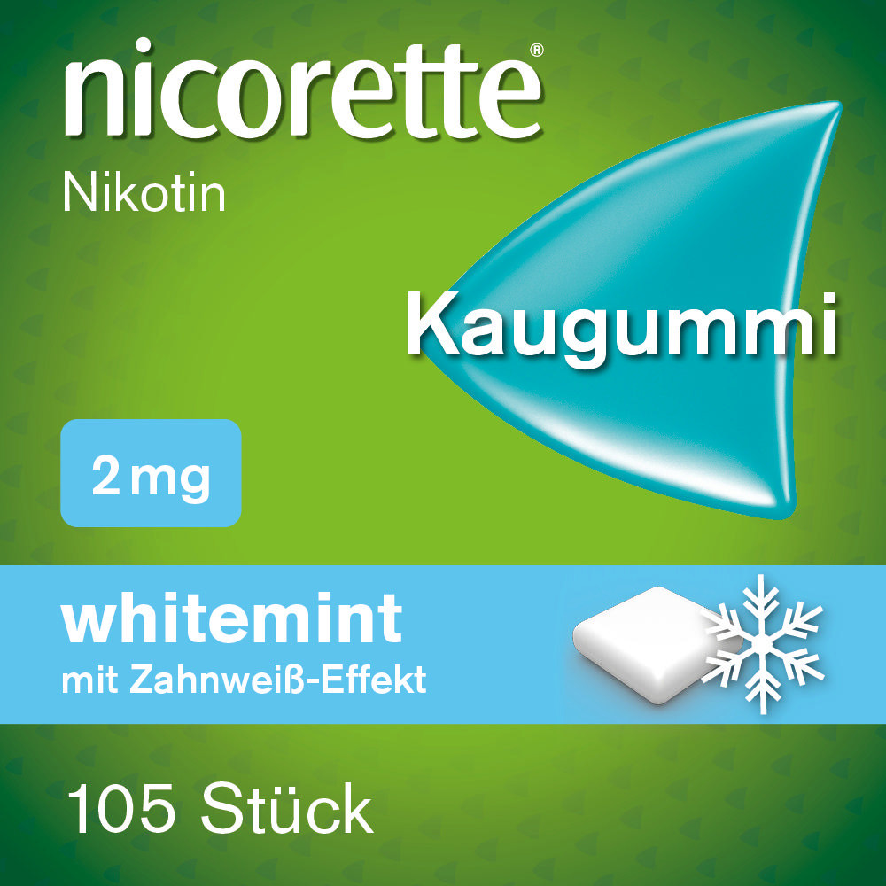 nicorette Kaugummi 2mg whitemint 105 St Kaugummi