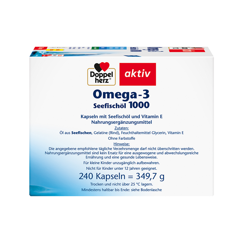 Doppelherz aktiv Omega-3 Seefischöl 1000 240 St Kapseln