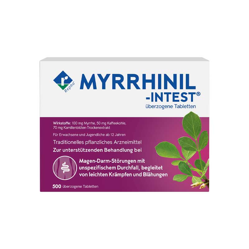 MYRRHINIL-INTEST 500 St Überzogene Tabletten