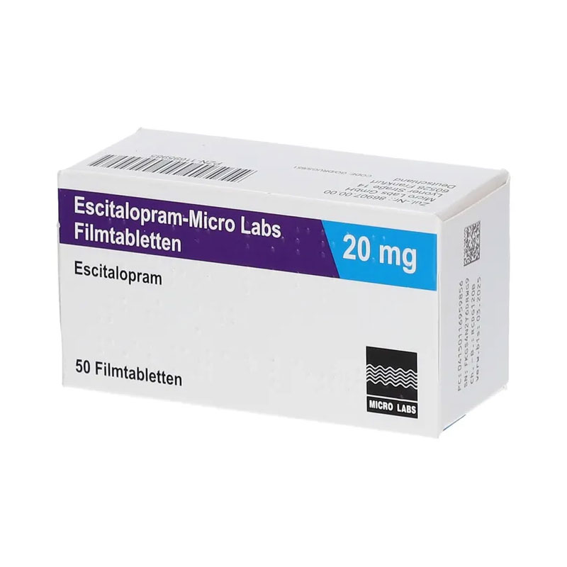 Escitalopram-Micro Labs 20mg 50 St Filmtabletten